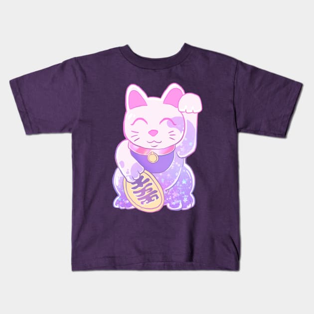 Glitter & Good Fortune Kids T-Shirt by paintdust